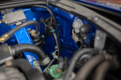 2004 Acura NSX in Long Beach Blue over Tan