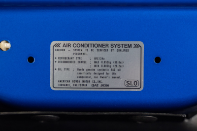 2004 Acura NSX in Long Beach Blue over Tan