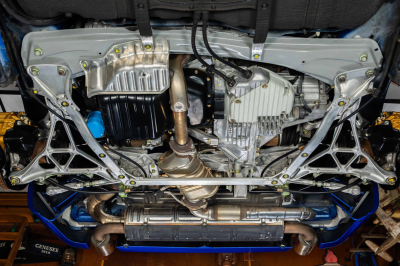 2004 Acura NSX in Long Beach Blue over Tan