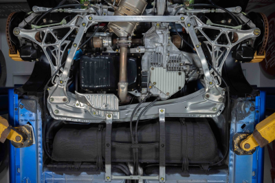 2004 Acura NSX in Long Beach Blue over Tan