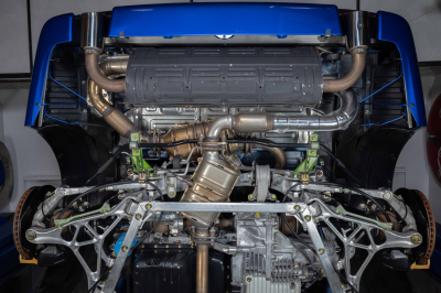 2004 Acura NSX in Long Beach Blue over Tan