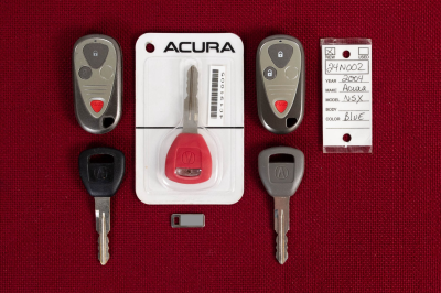 2004 Acura NSX in Long Beach Blue over Tan