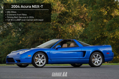2004 Acura NSX in Long Beach Blue over Tan