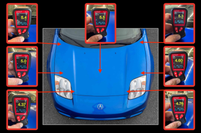 2004 Acura NSX in Long Beach Blue over Tan