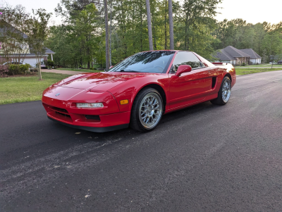 2000 Acura NSX in New Formula Red over Tan