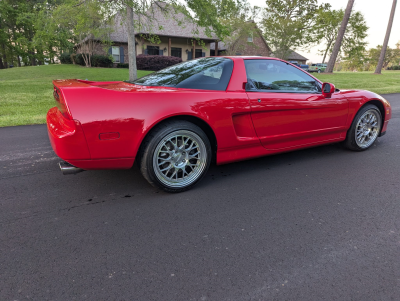 2000 Acura NSX in New Formula Red over Tan