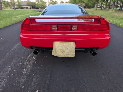 2000 Acura NSX in New Formula Red over Tan