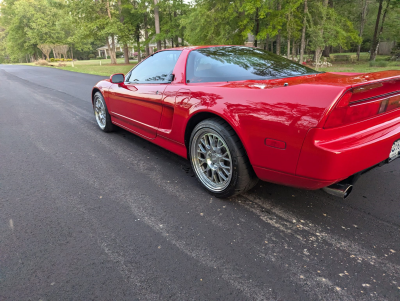 2000 Acura NSX in New Formula Red over Tan