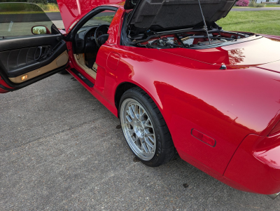 2000 Acura NSX in New Formula Red over Tan