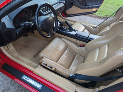2000 Acura NSX in New Formula Red over Tan