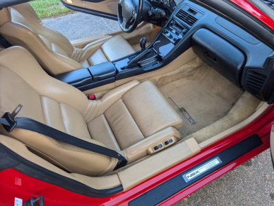 2000 Acura NSX in New Formula Red over Tan