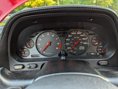2000 Acura NSX in New Formula Red over Tan