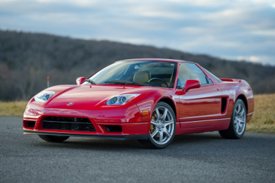 2003 Acura NSX in New Formula Red over Tan