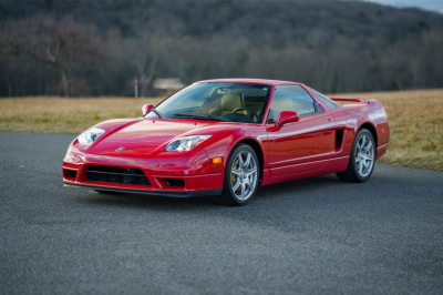 2003 Acura NSX in New Formula Red over Tan