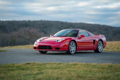 2003 Acura NSX in New Formula Red over Tan