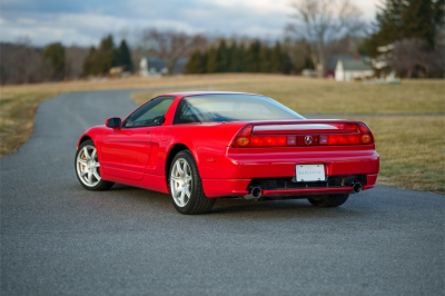 2003 Acura NSX in New Formula Red over Tan