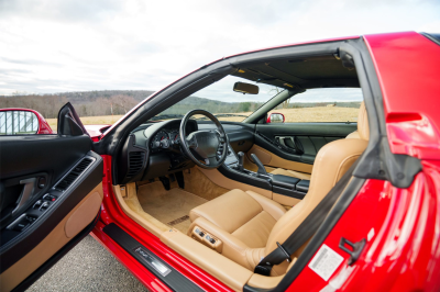 2003 Acura NSX in New Formula Red over Tan