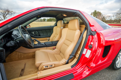 2003 Acura NSX in New Formula Red over Tan