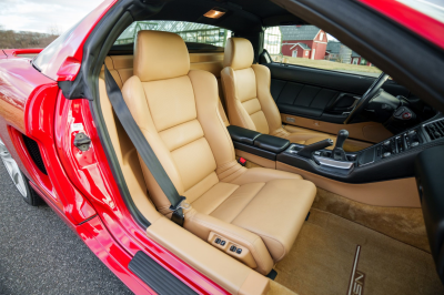 2003 Acura NSX in New Formula Red over Tan