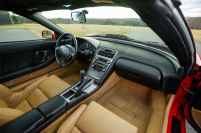 2003 Acura NSX in New Formula Red over Tan