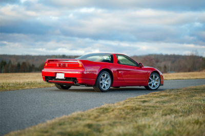 2003 Acura NSX in New Formula Red over Tan