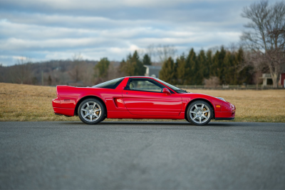 2003 Acura NSX in New Formula Red over Tan