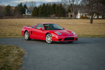 2003 Acura NSX in New Formula Red over Tan