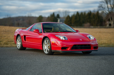 2003 Acura NSX in New Formula Red over Tan