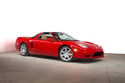2003 Acura NSX in New Formula Red over Tan