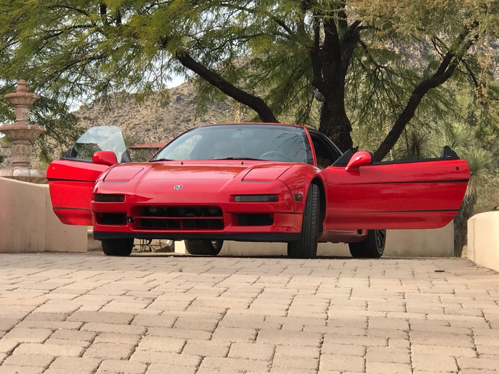 1993 Acura NSX in Formula Red over Tan