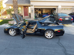 2002 Acura NSX in Berlina Black over Tan