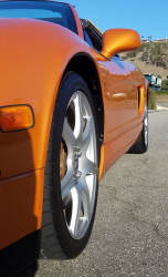 2002 Acura NSX in Imola Orange over Orange