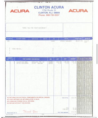 2000 Acura NSX in Sebring Silver over Black