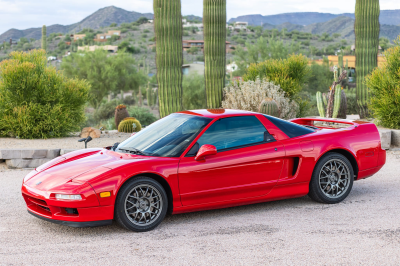 1999 Acura NSX in New Formula Red over Black