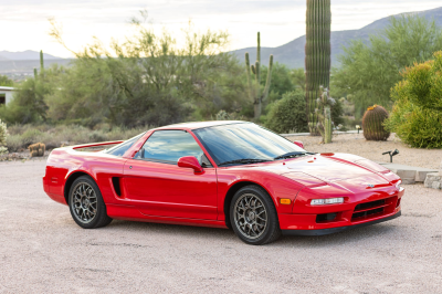 1999 Acura NSX in New Formula Red over Black