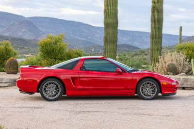1999 Acura NSX in New Formula Red over Black