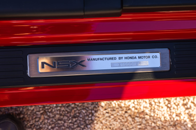 1999 Acura NSX in New Formula Red over Black