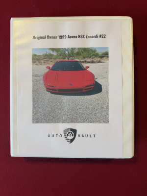 1999 Acura NSX in New Formula Red over Black