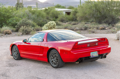 1999 Acura NSX in New Formula Red over Black