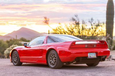 1999 Acura NSX in New Formula Red over Black