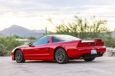 1999 Acura NSX in New Formula Red over Black