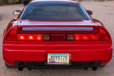 1999 Acura NSX in New Formula Red over Black