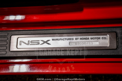 1995 Acura NSX in Formula Red over Black