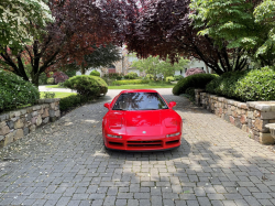 1996 Acura NSX in Formula Red over Tan