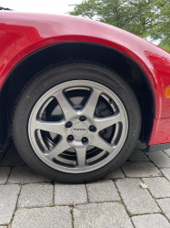 1996 Acura NSX in Formula Red over Tan
