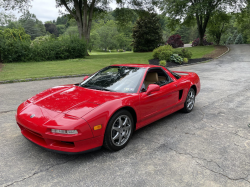 1996 Acura NSX in Formula Red over Tan