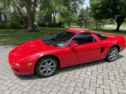 1996 Acura NSX in Formula Red over Tan