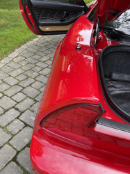 1996 Acura NSX in Formula Red over Tan