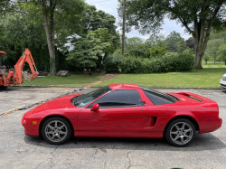 1996 Acura NSX in Formula Red over Tan