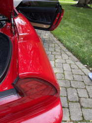 1996 Acura NSX in Formula Red over Tan